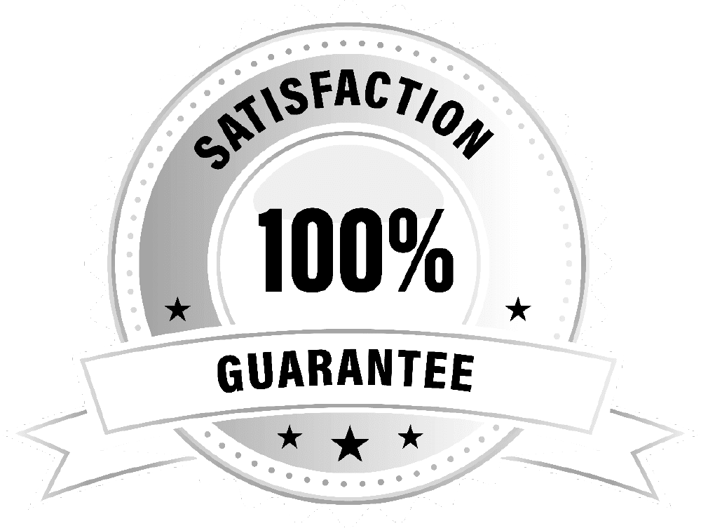 100% satisfaction guarantee logo