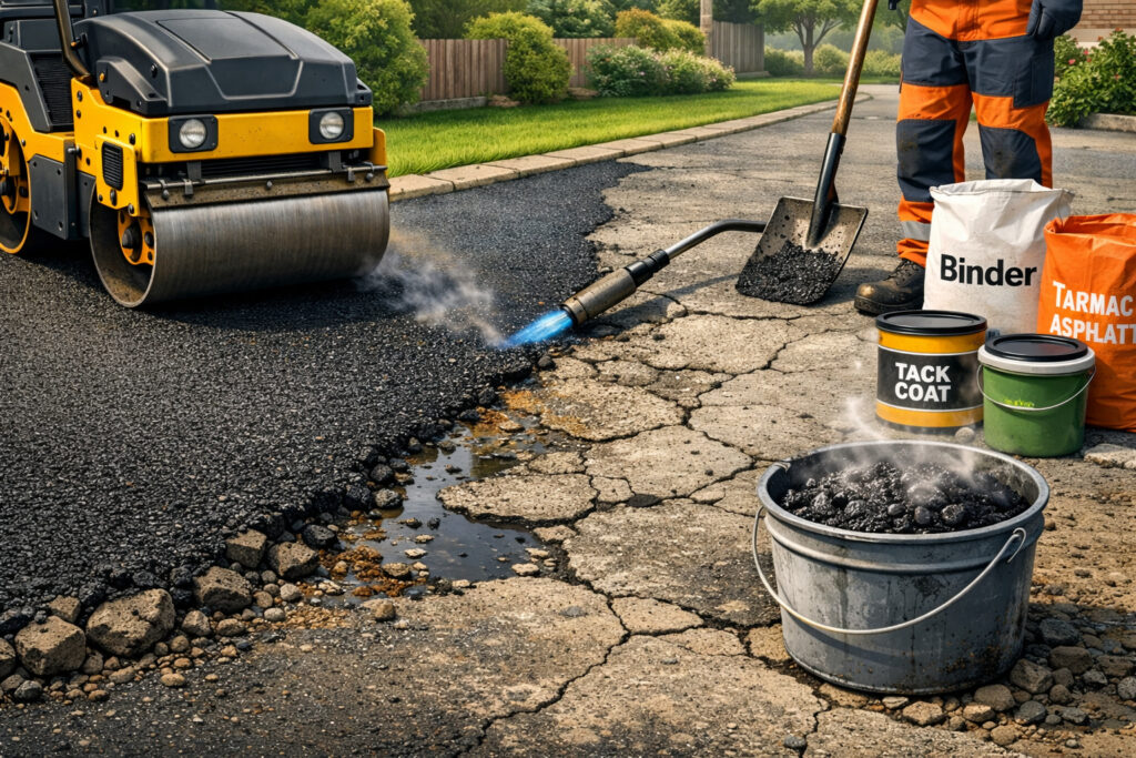 can you lay tarmac over concrete driveways