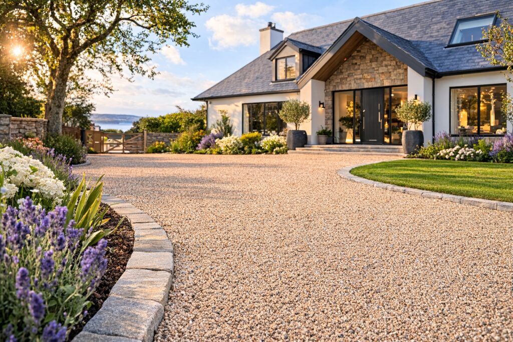 gravel driveway dun Laoghaire