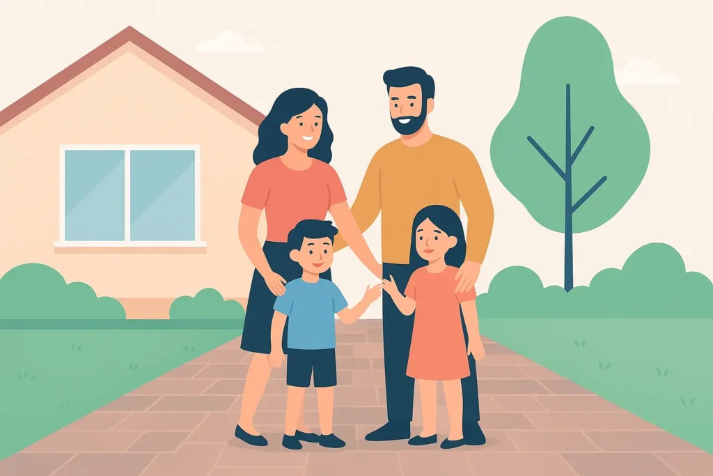 block paving for family home